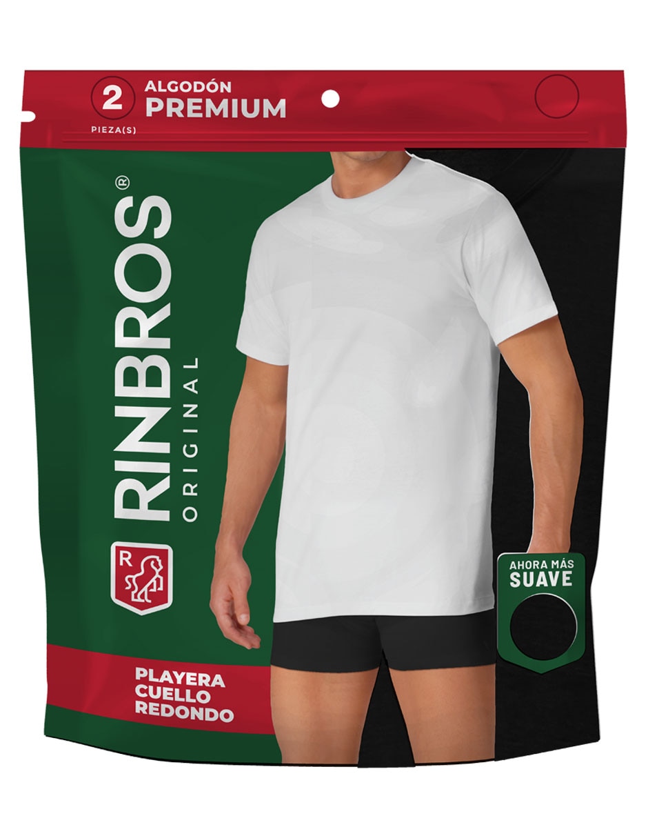 Set playera Rinbros cuello redondo para hombre