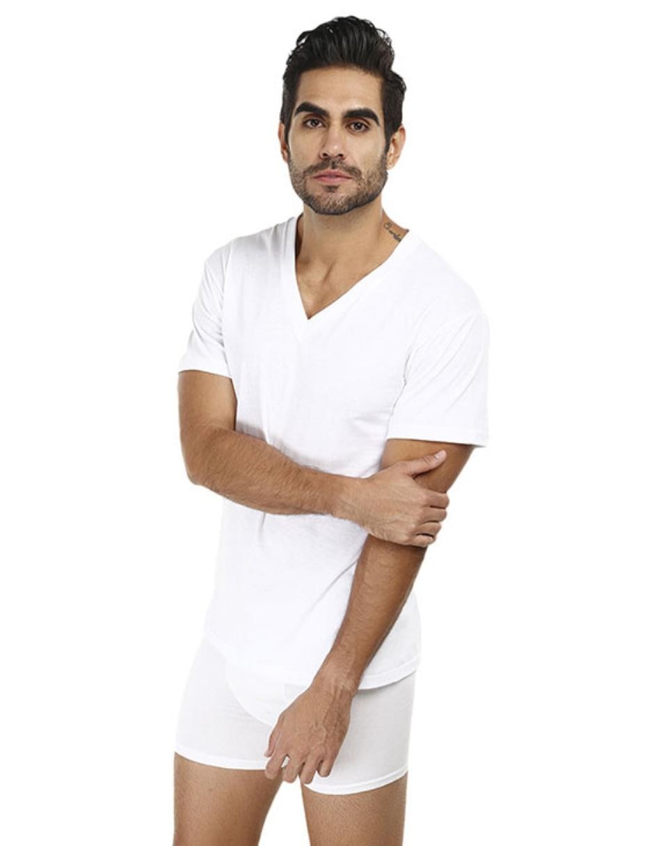 Playera cuello V para hombre