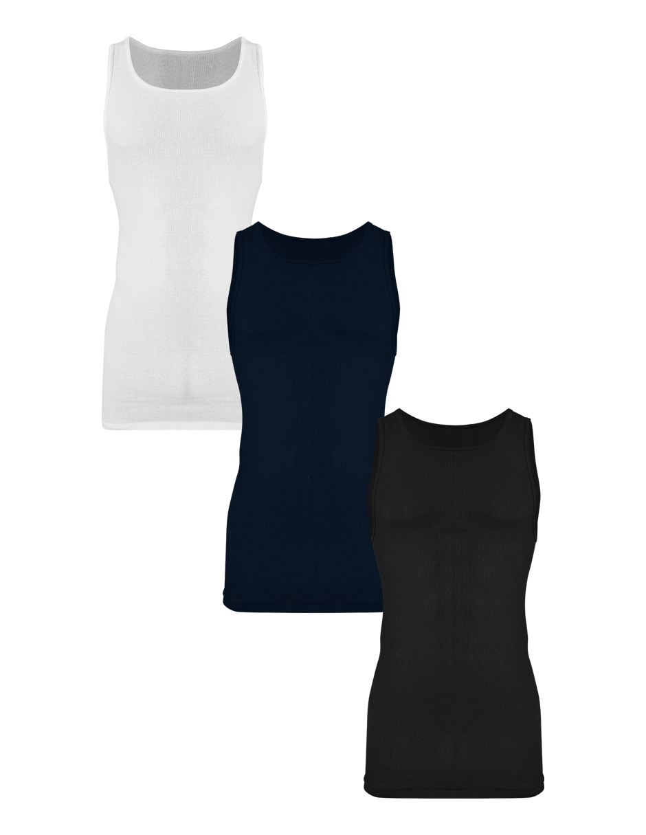 Set camiseta hanes cuello redondo para hombre