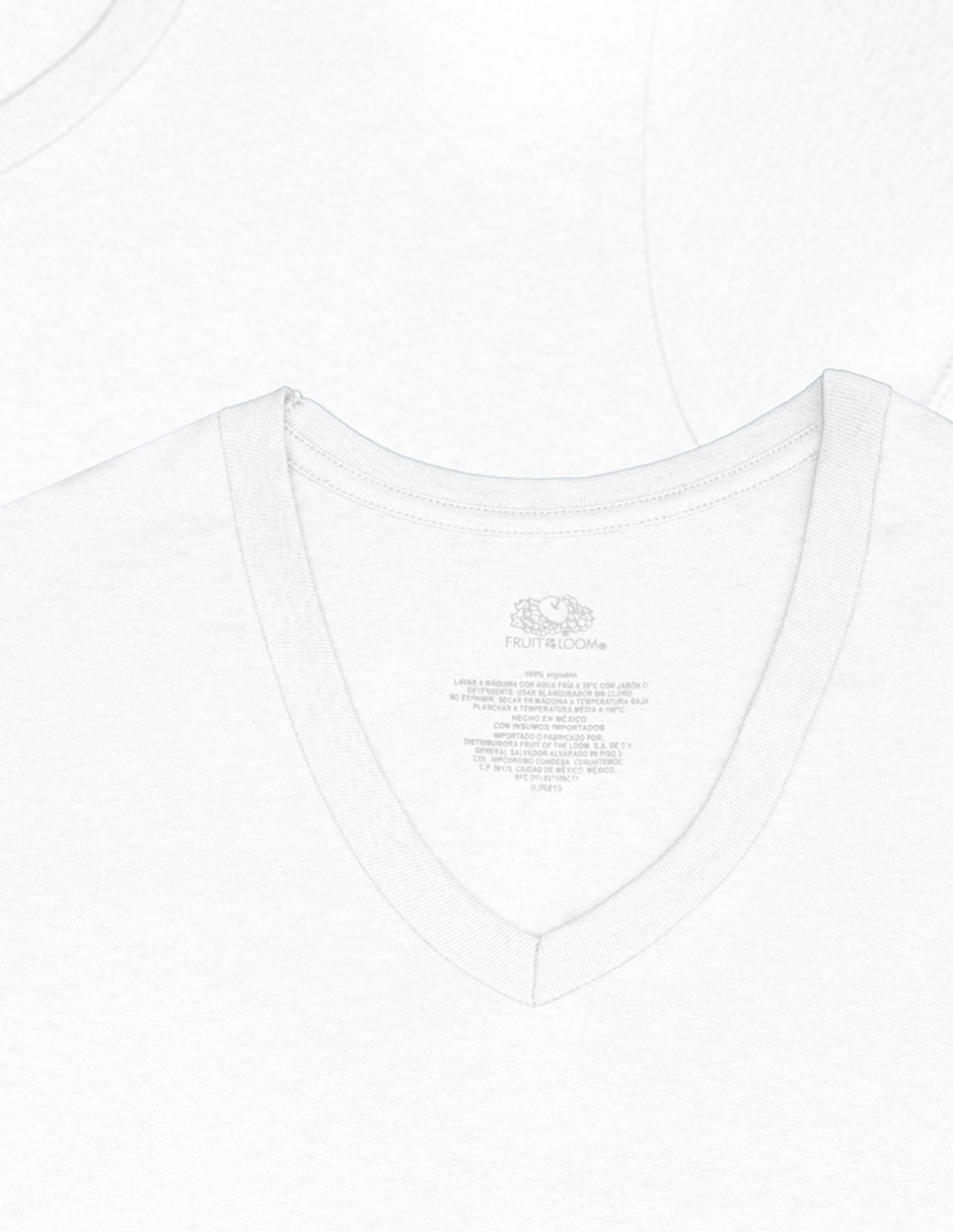 Set playera cuello V para hombre