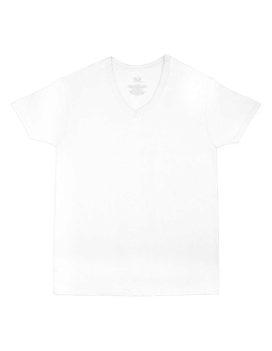 Set playera Fruit Of The Loom cuello V para hombre