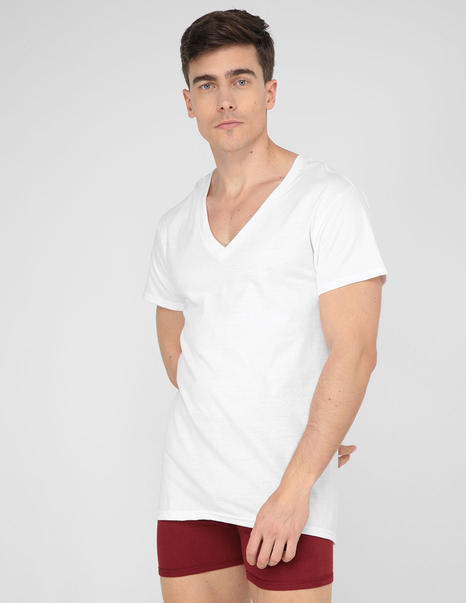 Set Playera cuello V para hombre