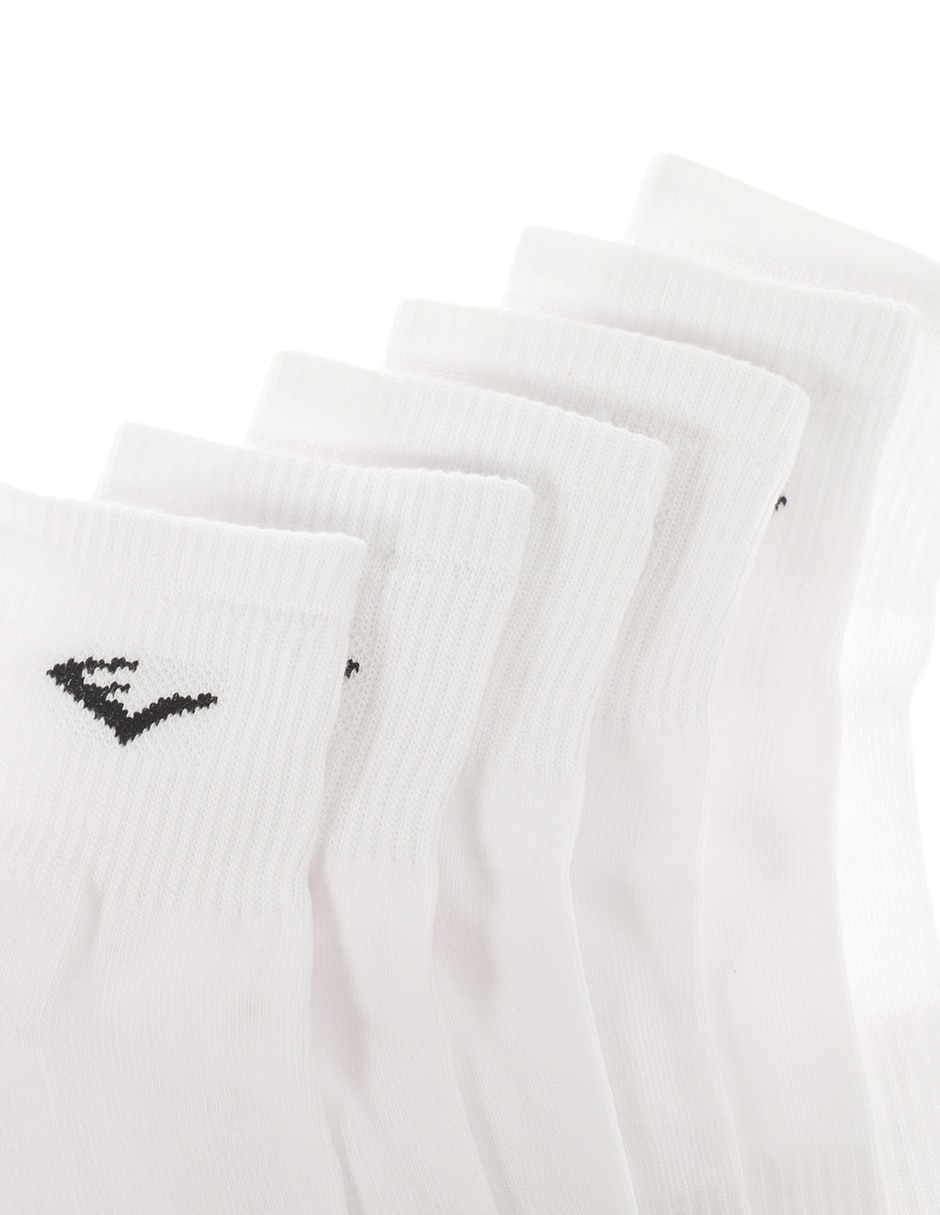 Calceta de algodón Hombre 6 pares