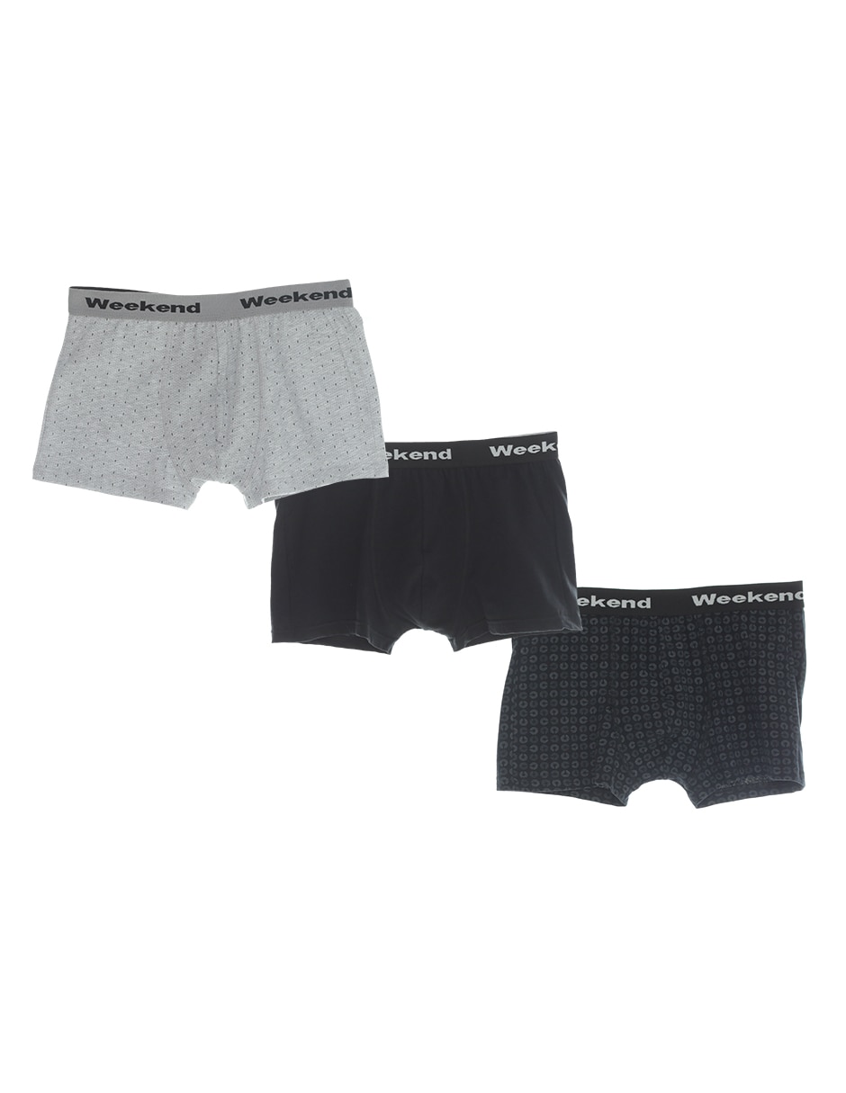 Set bóxer de algodón para hombre 3 piezas 5