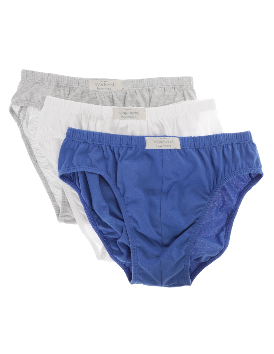 Set trusa Weekend de algodón para hombre 3 piezas
