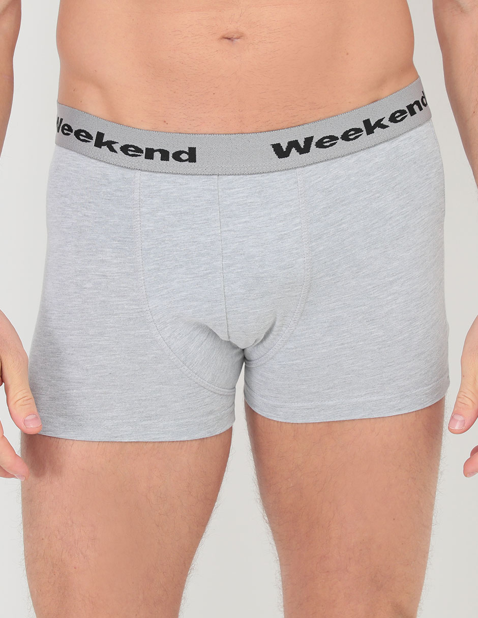Set bóxer trunk Weekend de algodón para hombre 3 piezas