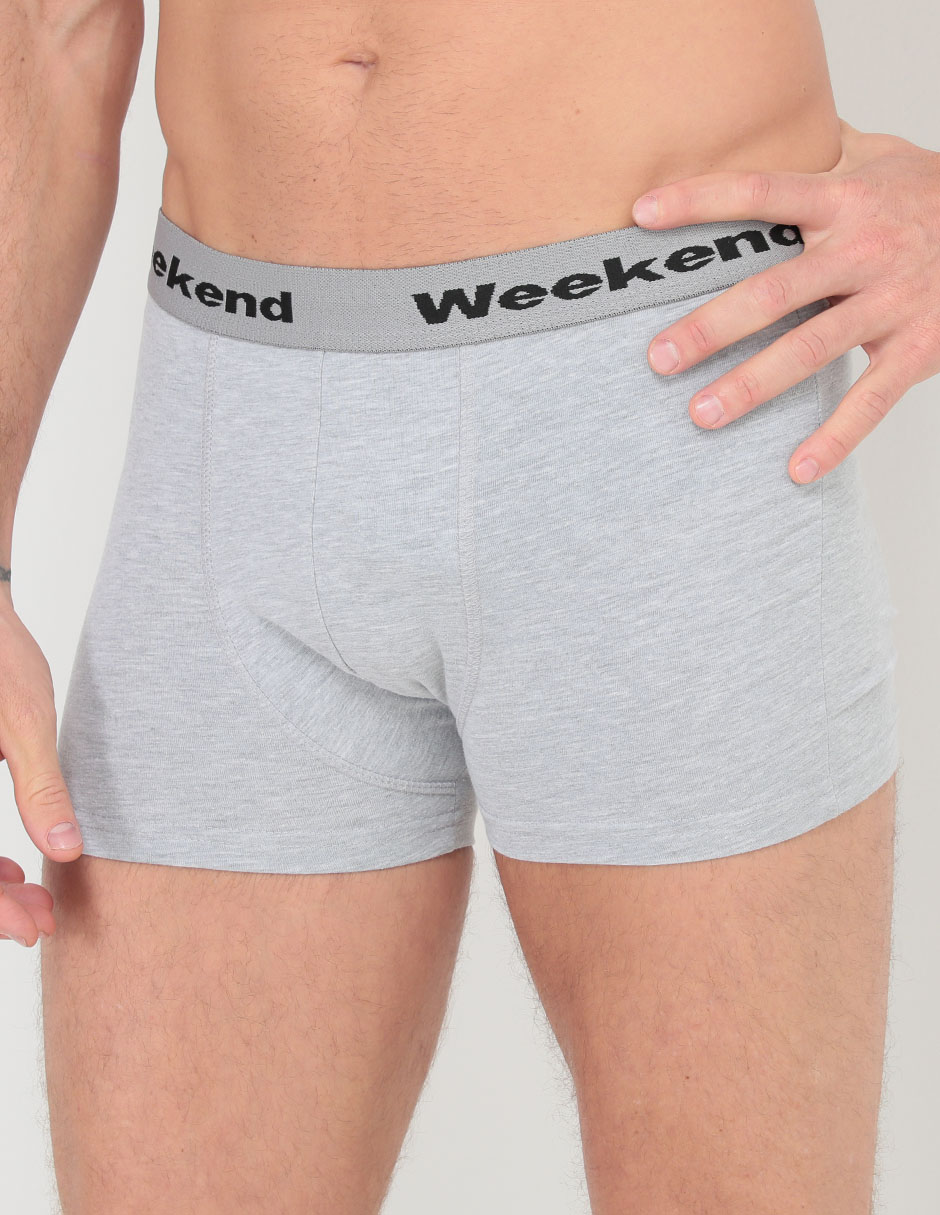 Set bóxer trunk Weekend de algodón para hombre 3 piezas