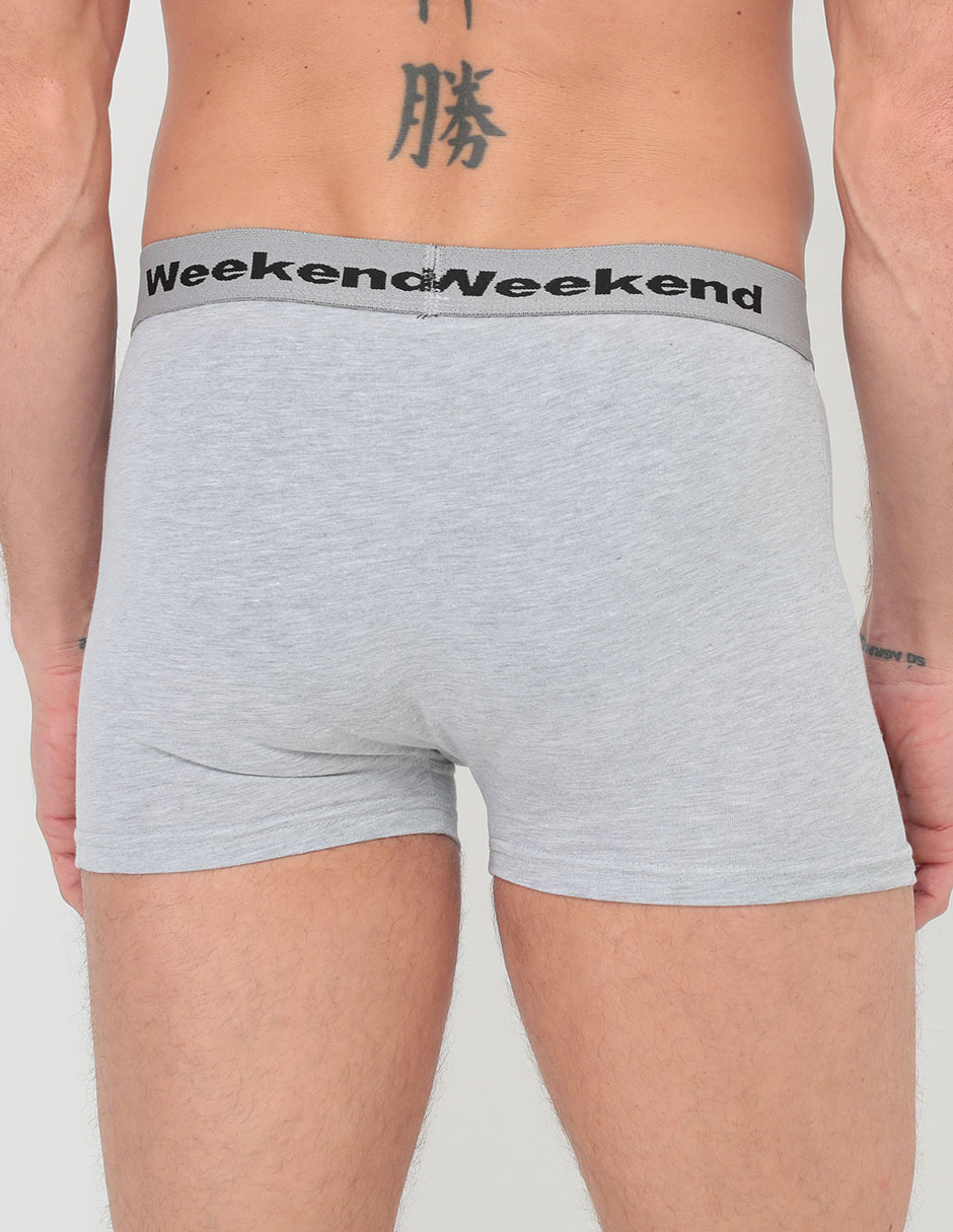 Set bóxer trunk Weekend de algodón para hombre 3 piezas