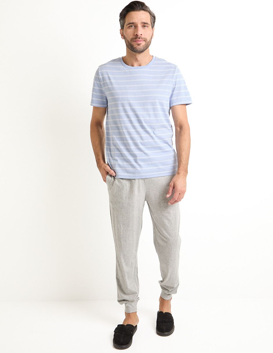 Playera pijama para hombre de algodón 4