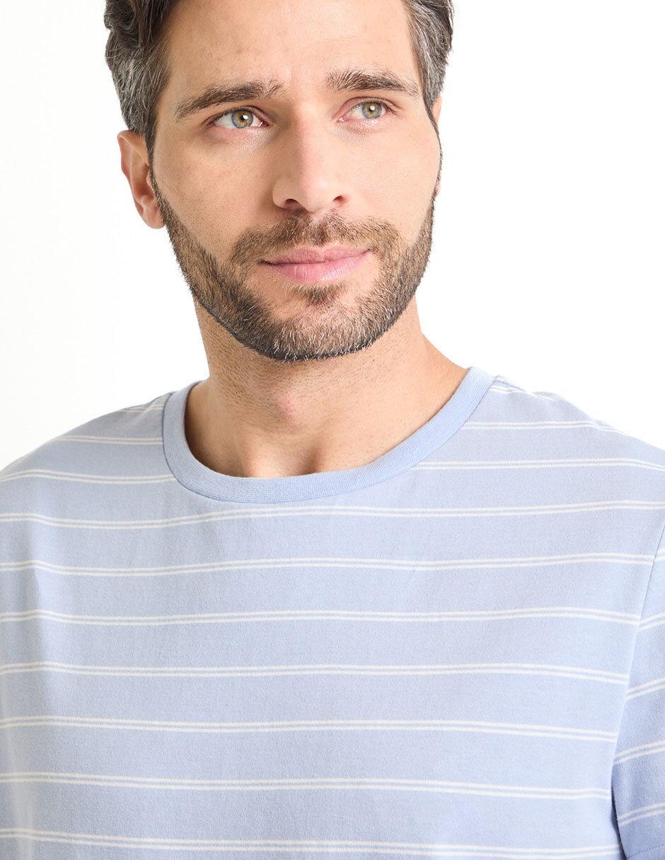 Playera pijama para hombre de algodón 3