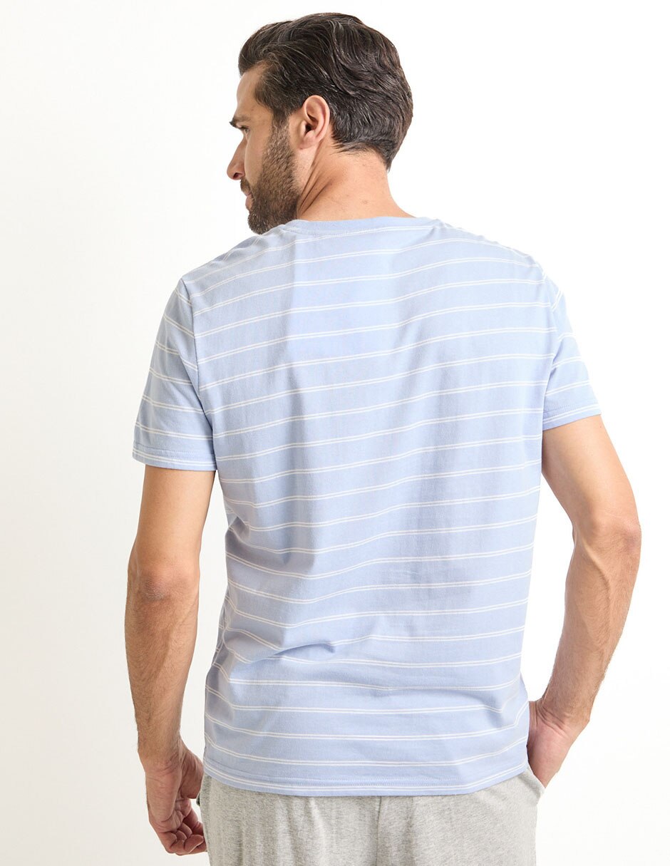 Playera pijama para hombre de algodón 2