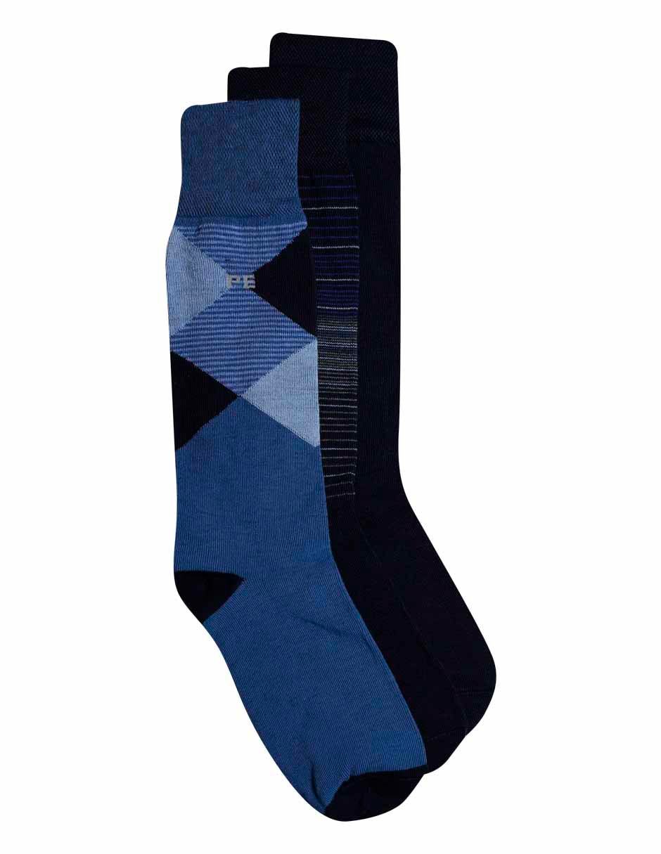 Calceta Hombre 3 pares Calceta Hombre 3 pares