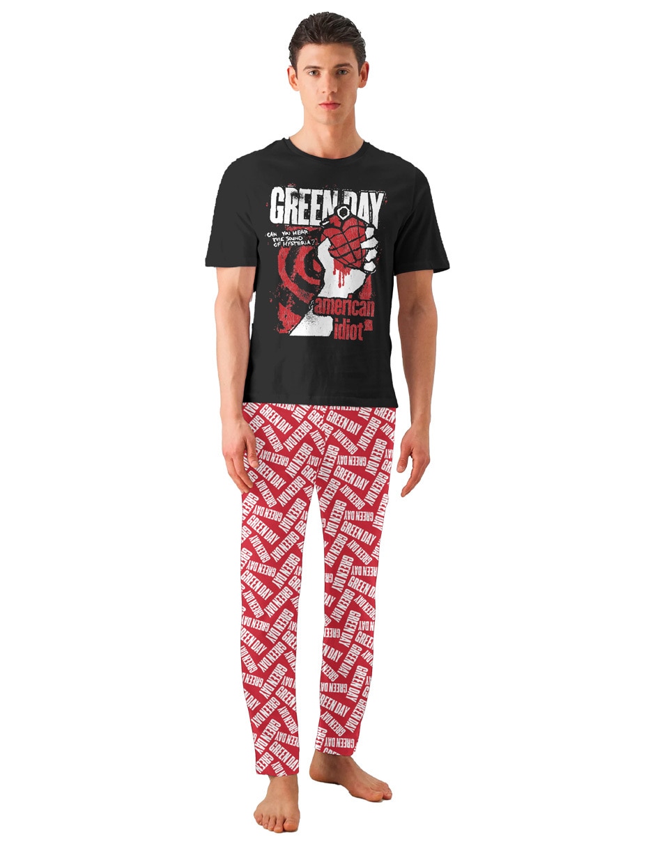 Conjunto pijama bravado green day para hombre