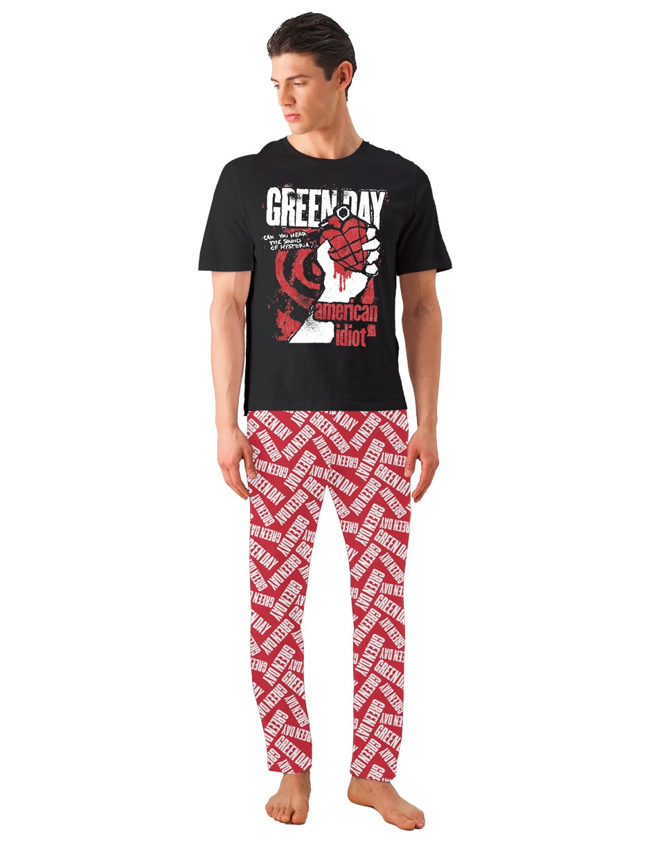 Conjunto pijama bravado green day para hombre