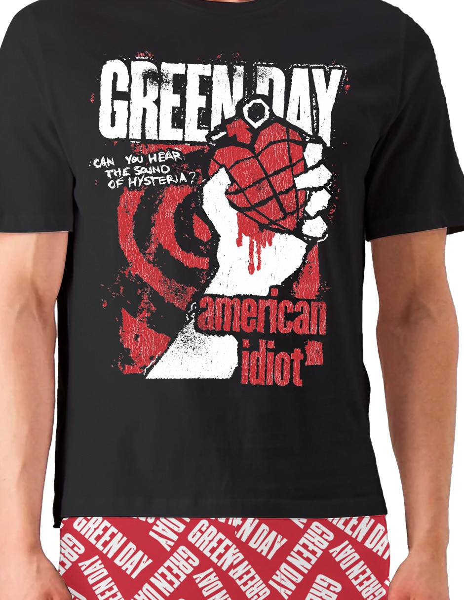 Conjunto pijama bravado green day para hombre