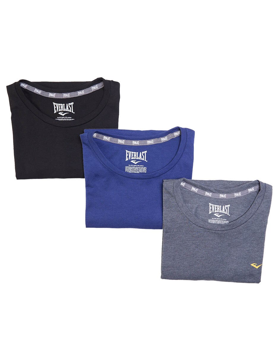 Set playera cuello redondo para hombre