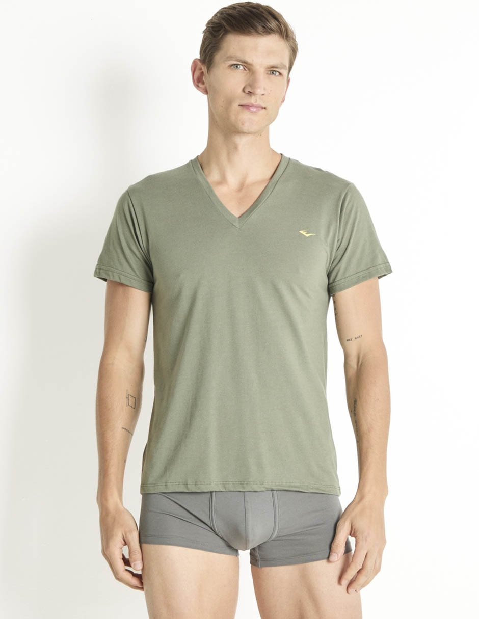 Set playera Tee cuello V para hombre Set playera Tee cuello V para hombre