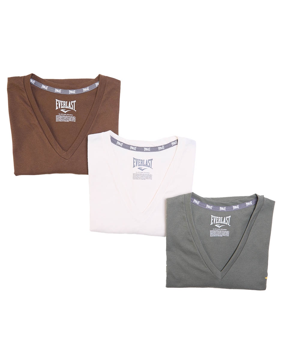 Set playera Tee cuello V para hombre 2
