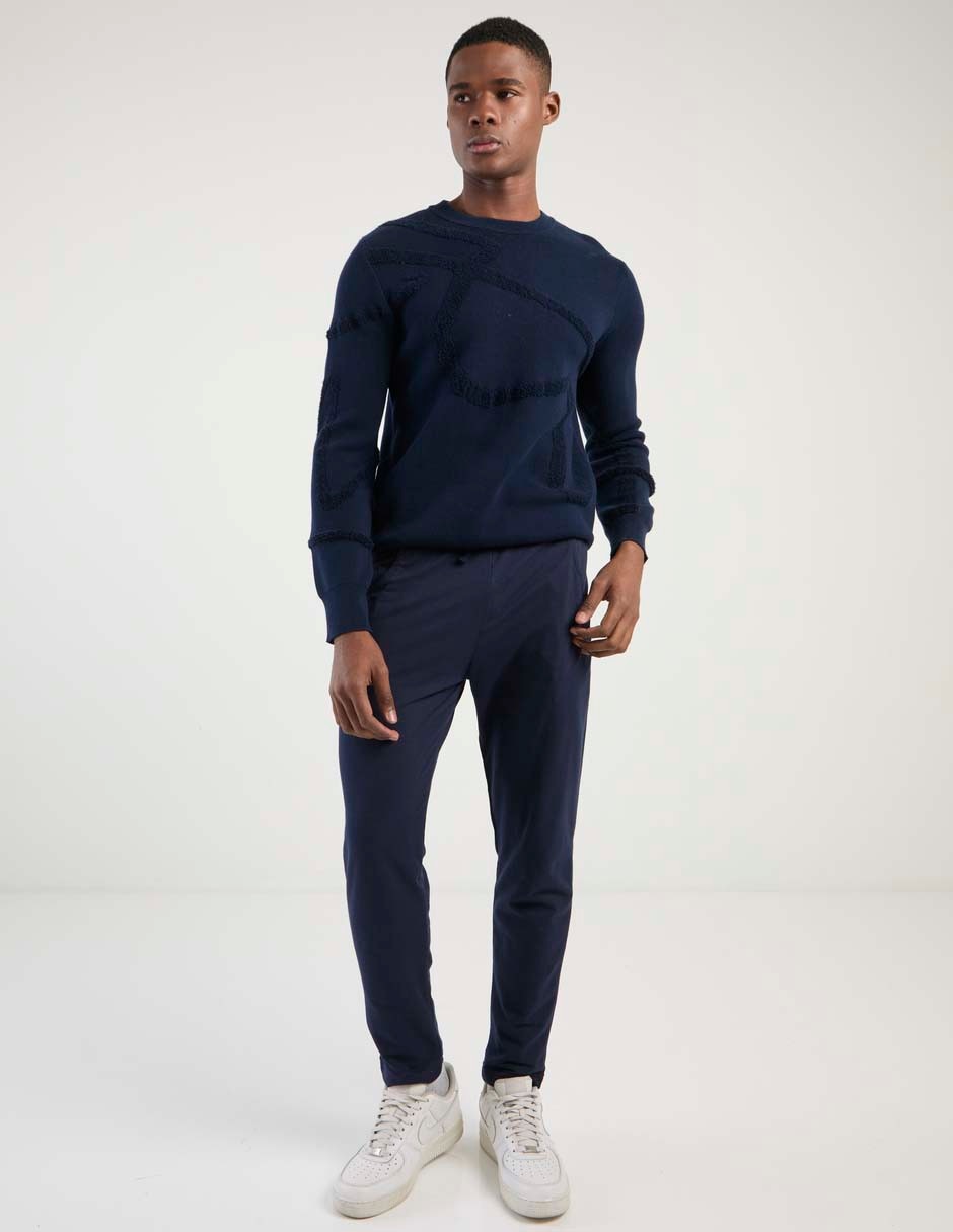 Pants regular con jareta para hombre 3