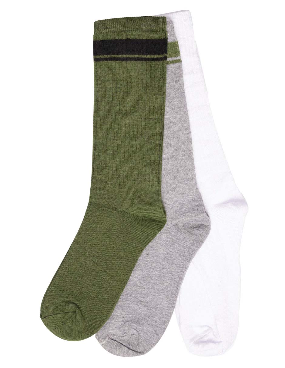 Set de calceta para hombre 3 pares