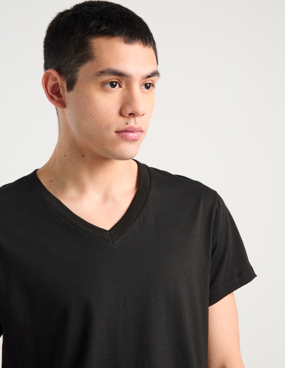 Set playera Silver Plate cuello V para hombre