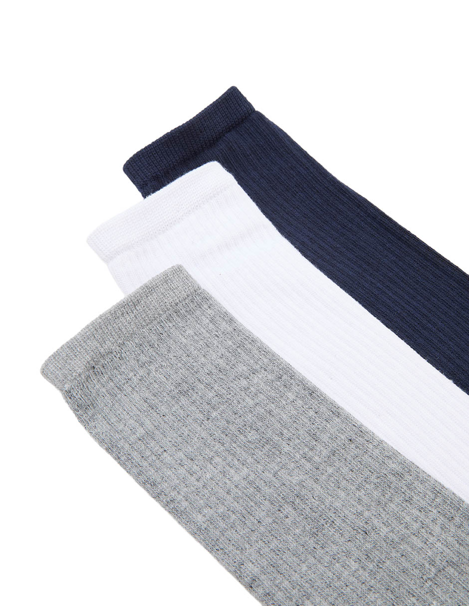 Calceta Hombre 3 pares 4