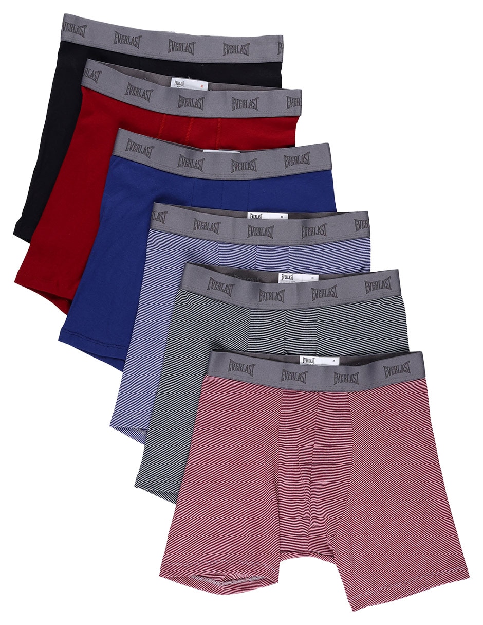 Set bóxer trunk de algodón para hombre 6 piezas 6