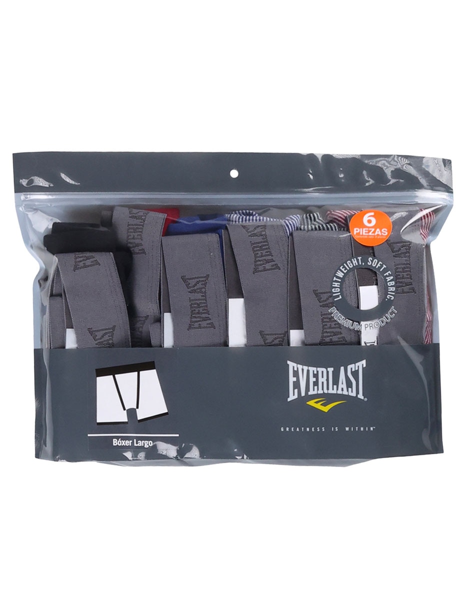 Set bóxer trunk de algodón para hombre 6 piezas 7
