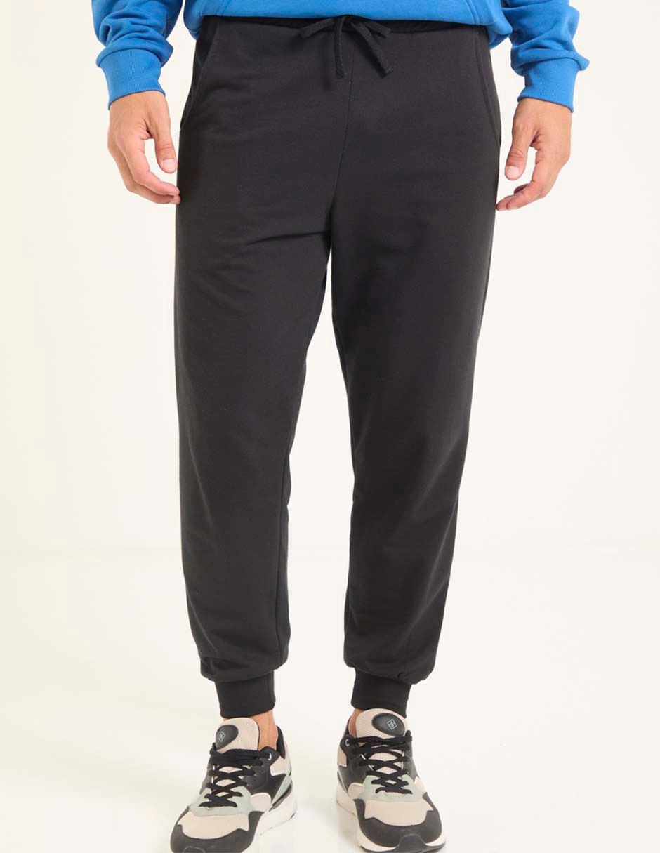 Pants regular con jareta para hombre