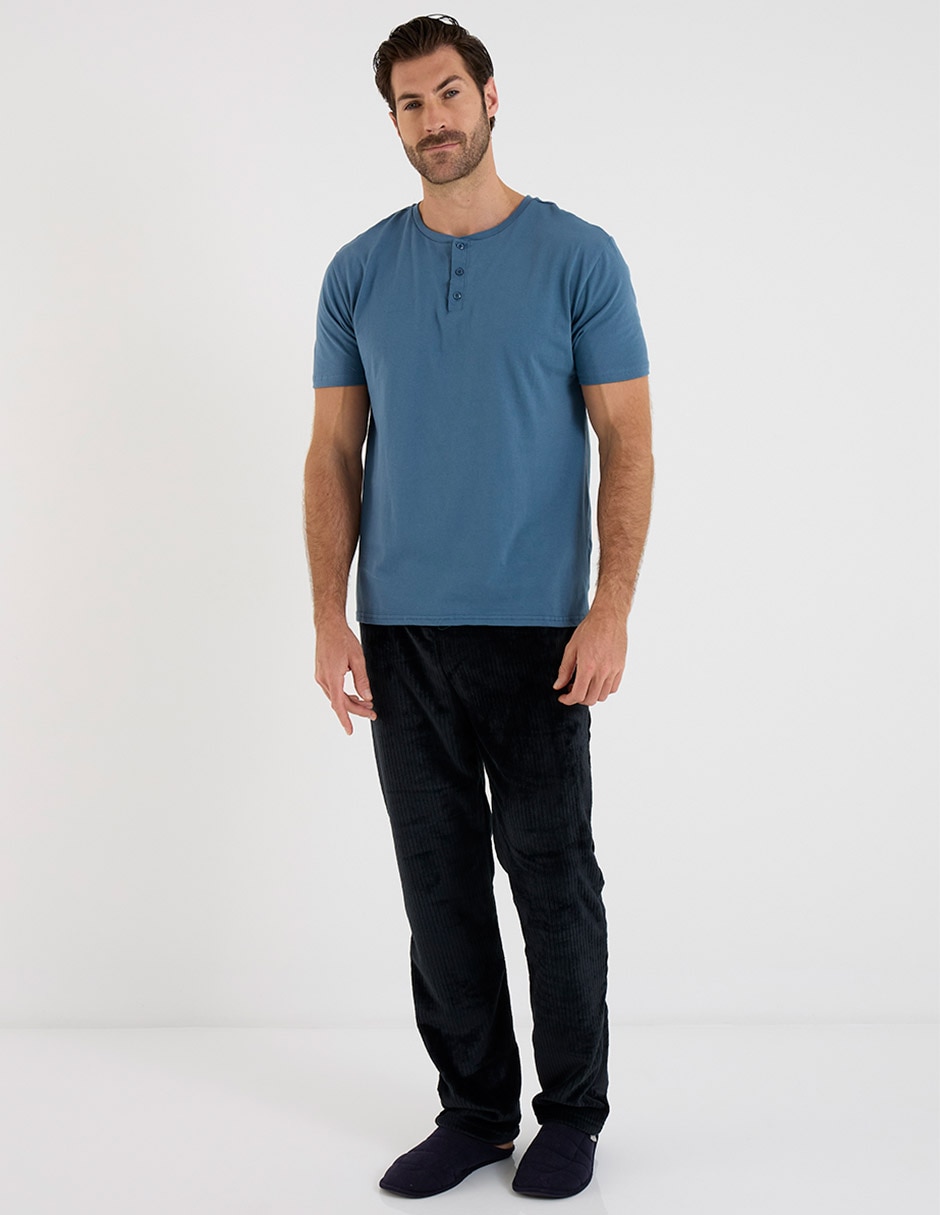 Playera pijama para hombre de algodón 3