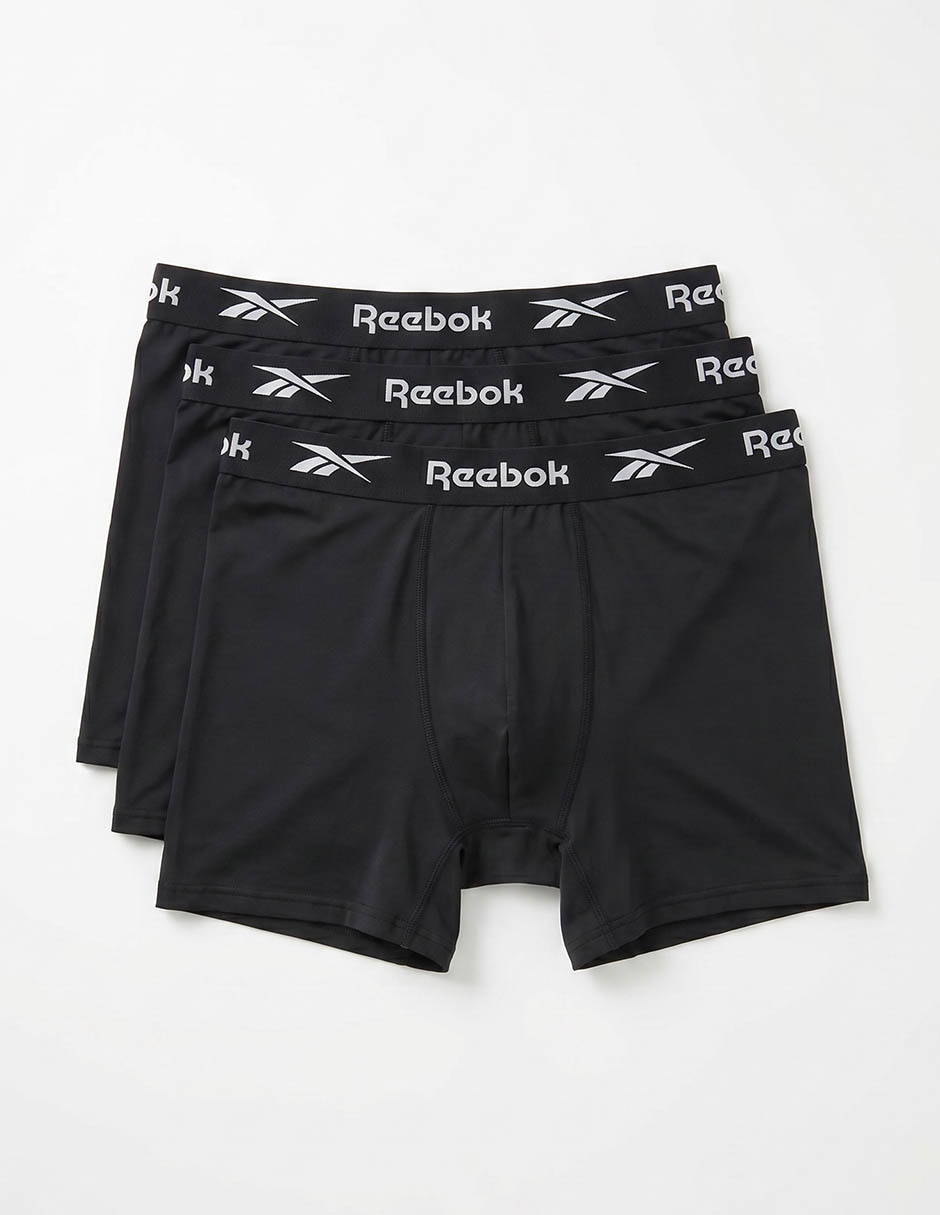 Set bóxer reebok para hombre 3 piezas