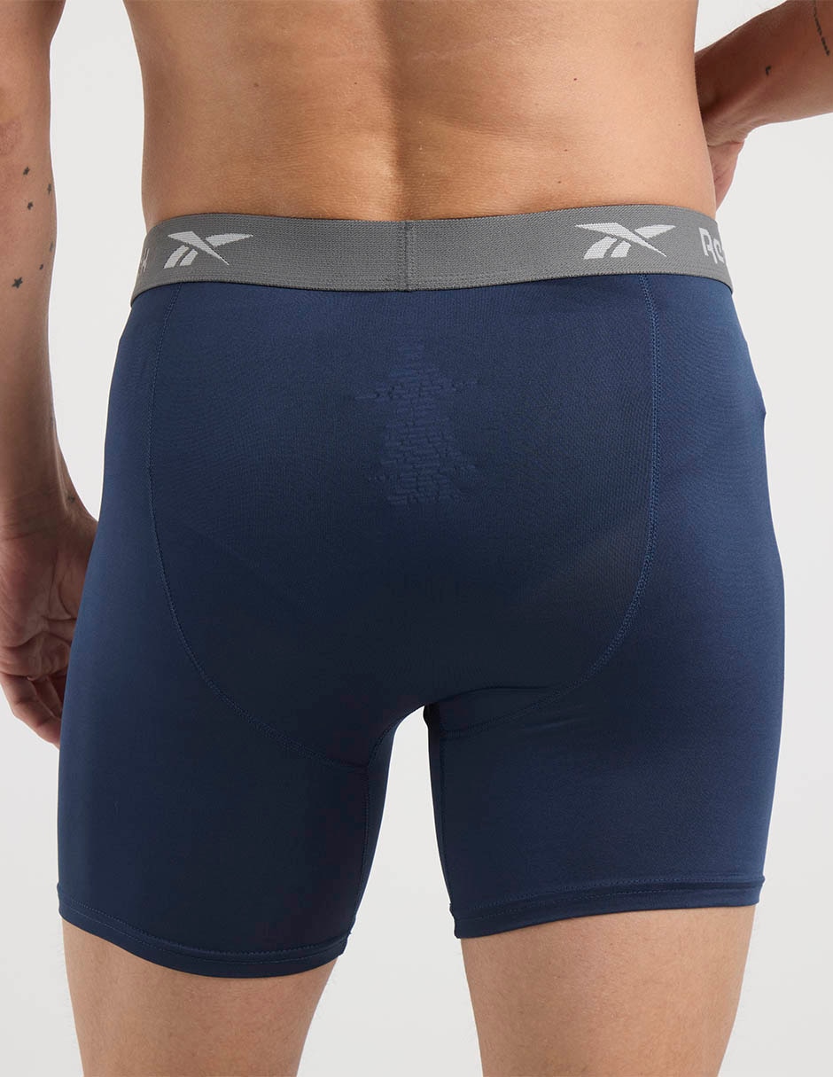 Set bóxer brief reebok para hombre 3 piezas