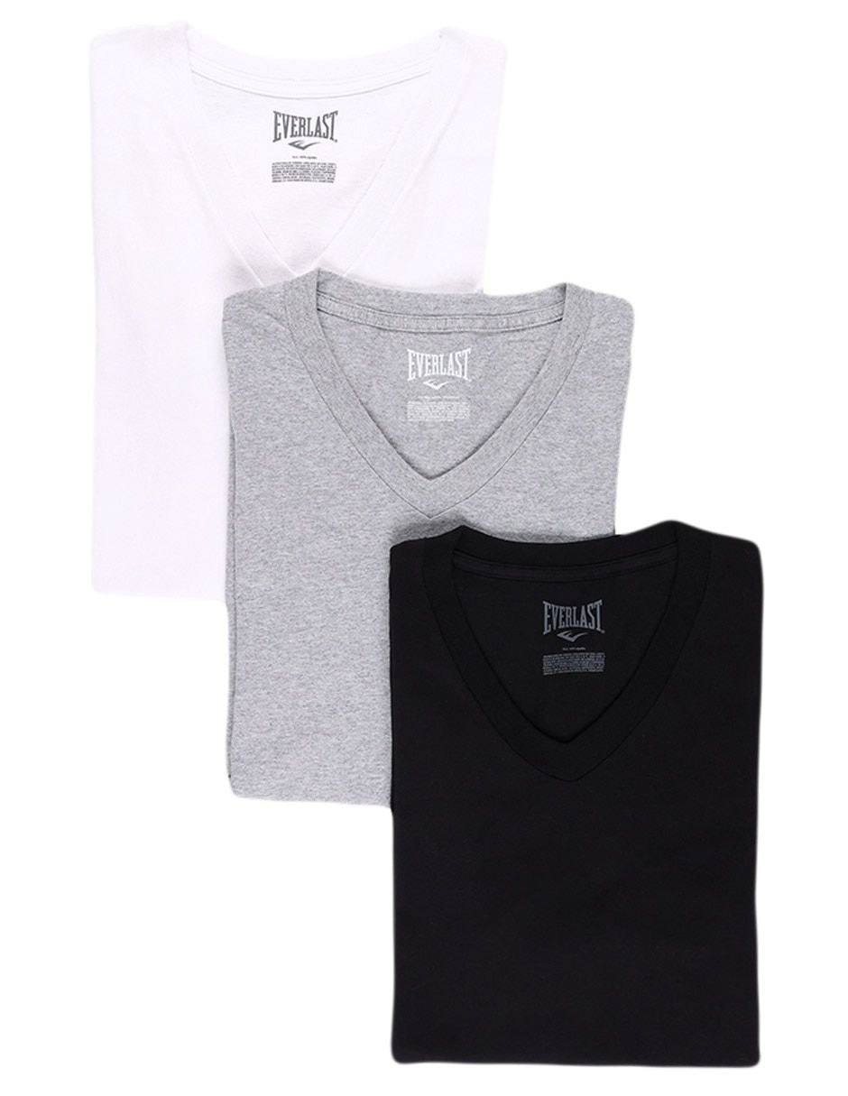 Set playera cuello V para hombre Set playera cuello V para hombre