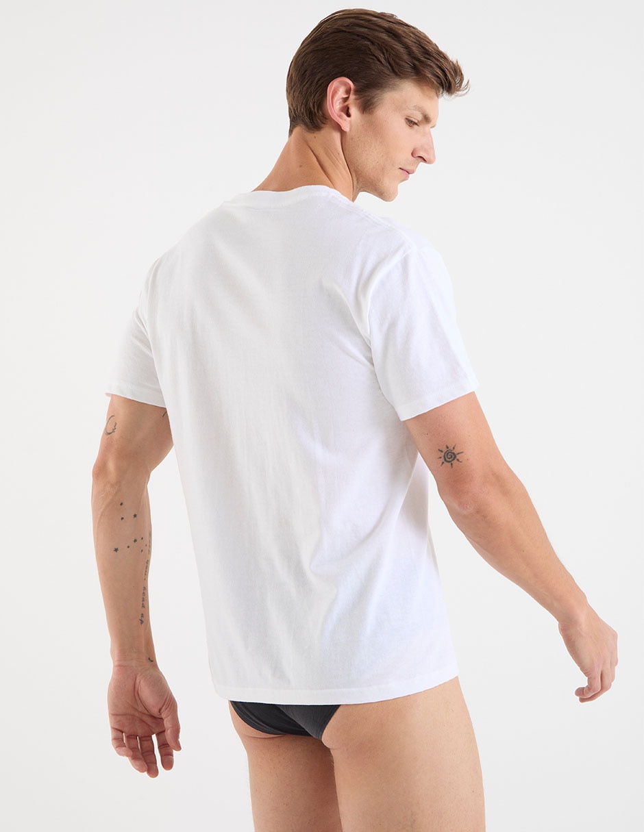 Set playera cuello V para hombre 7