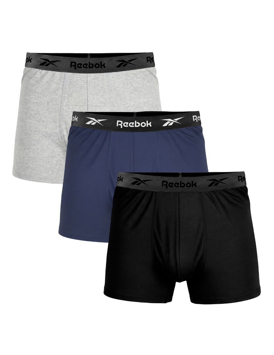 Set bóxer trunk Reebok para hombre 3 piezas