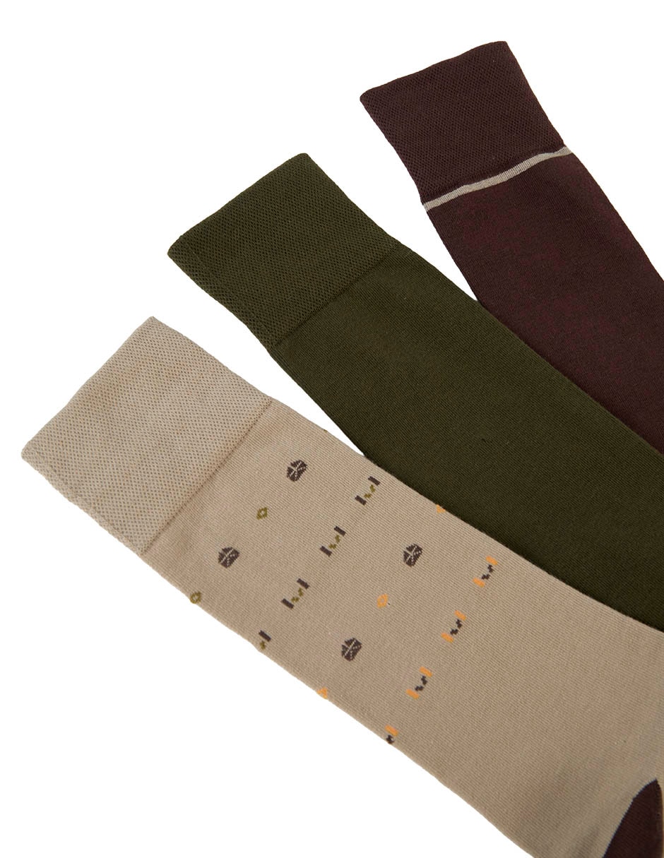 Calceta Hombre 3 pares 4