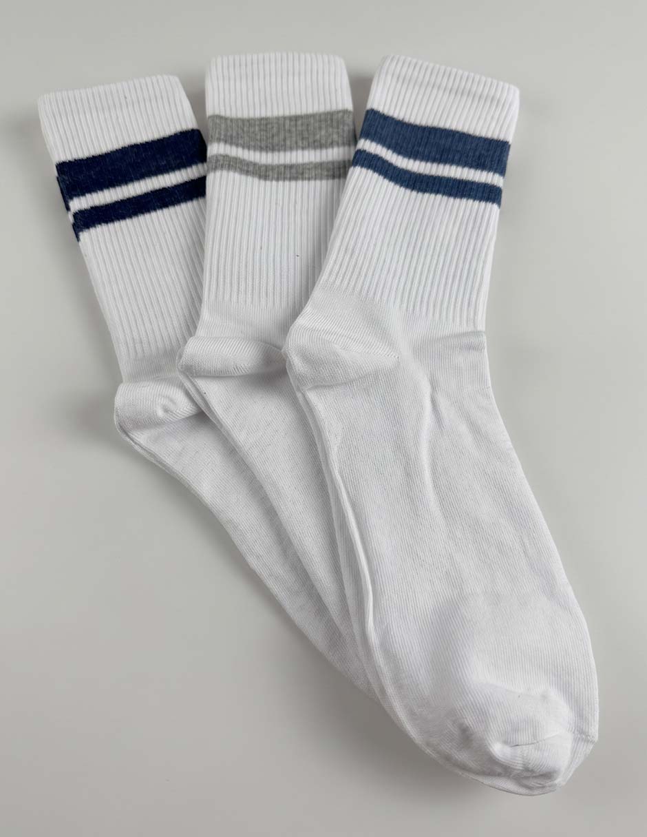 Set De Calceta Para Hombre 3 Pares