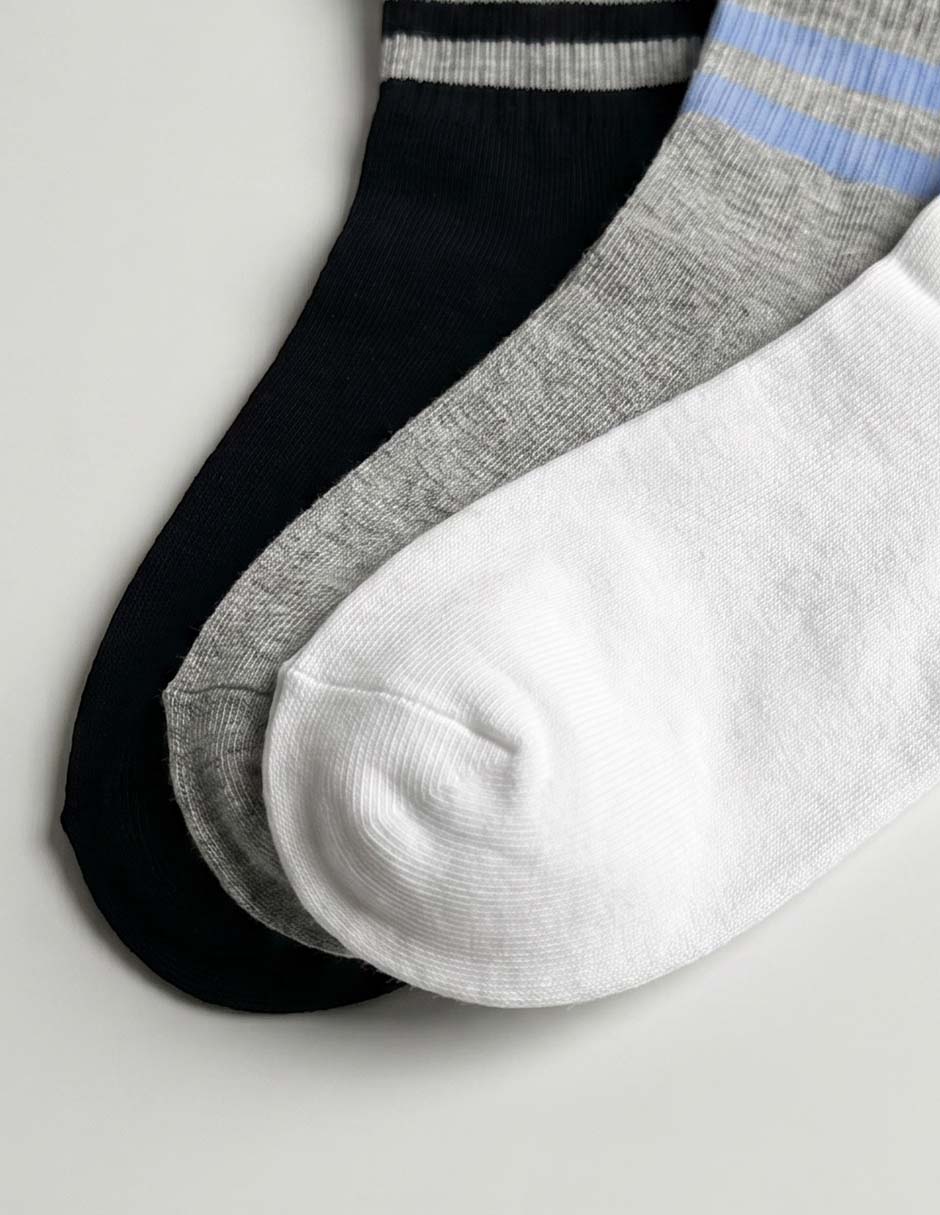 Set De Calcetín Weekend De Algodón Para Hombre 3 Pares