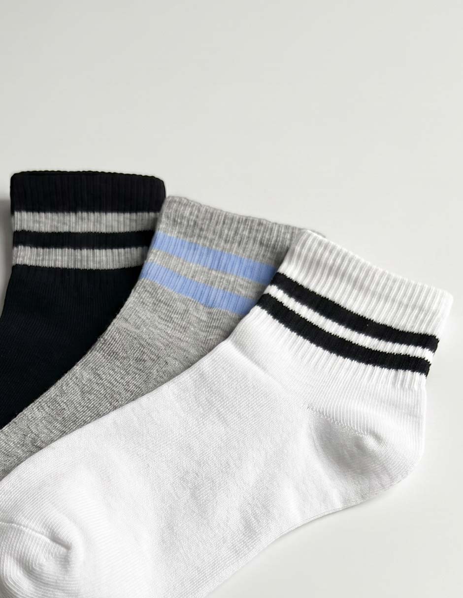 Set De Calcetín Weekend De Algodón Para Hombre 3 Pares