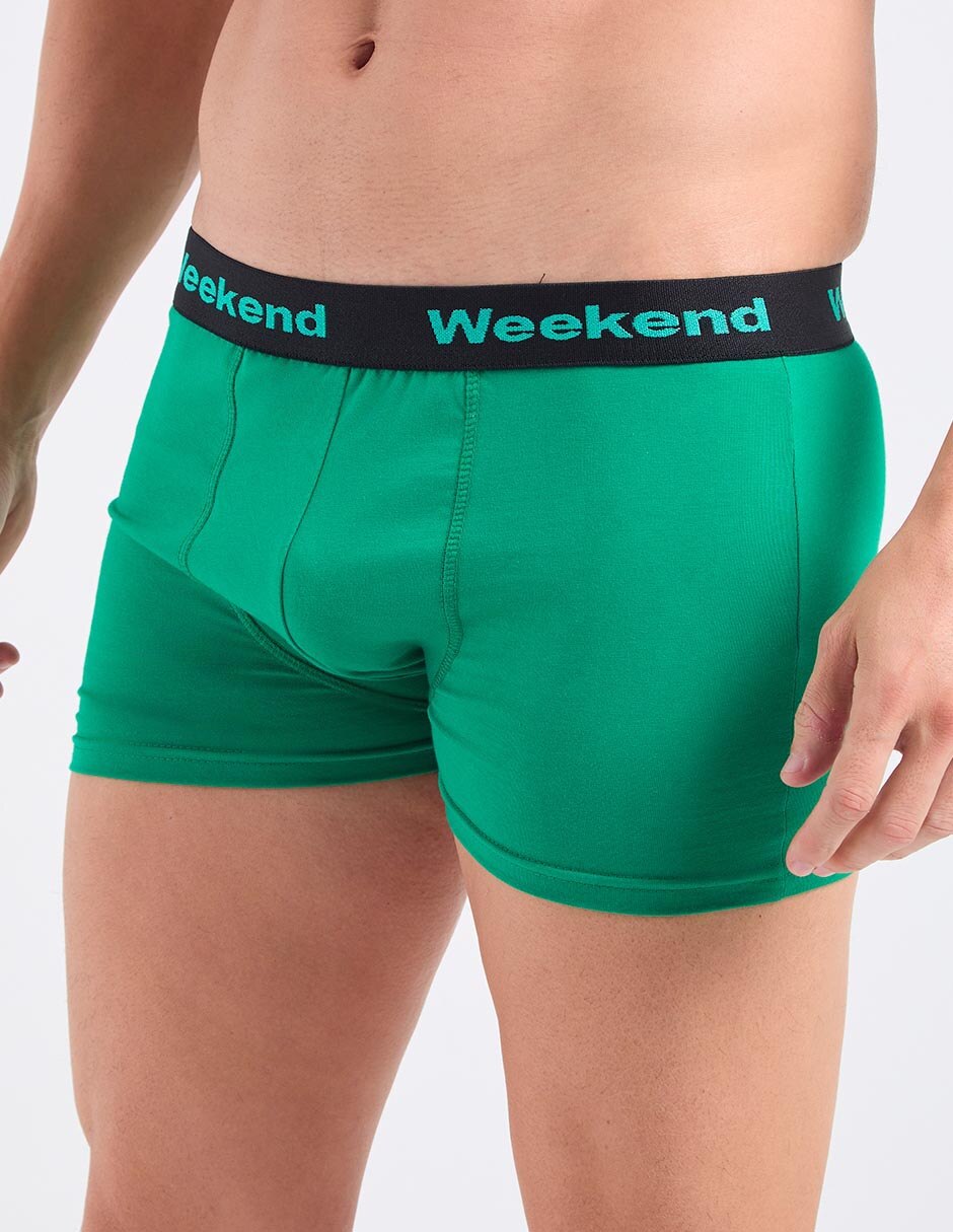 Set bóxer trunk de algodón para hombre 3 piezas 3