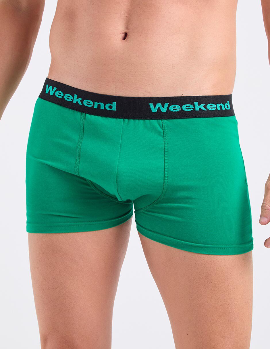 Set bóxer trunk de algodón para hombre 3 piezas 5