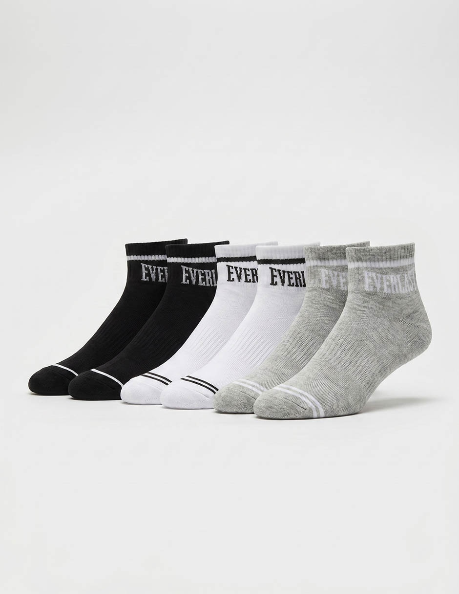 Set de calcetín Everlast para hombre 3 pares