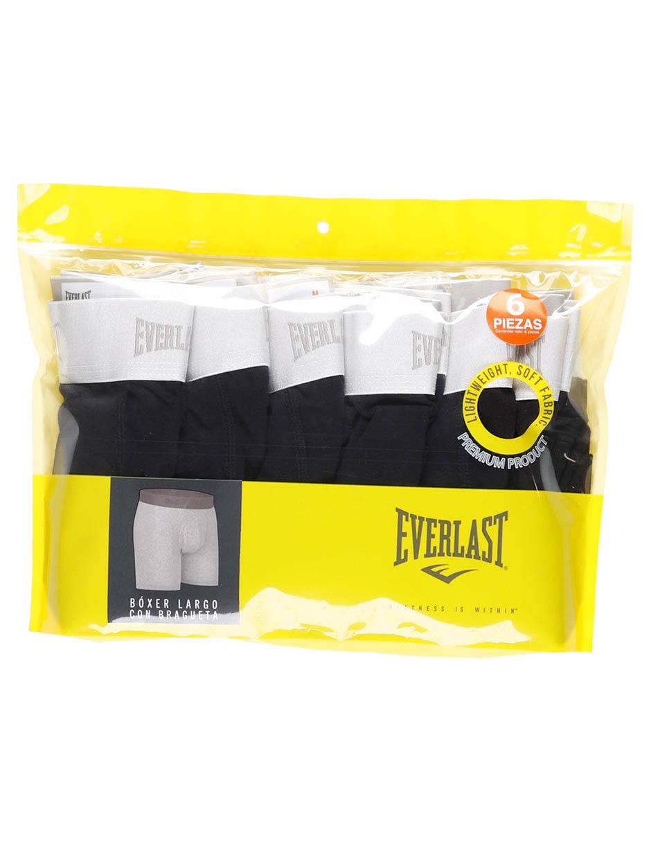 Set bóxer brief Everlast de algodón para hombre 6 piezas