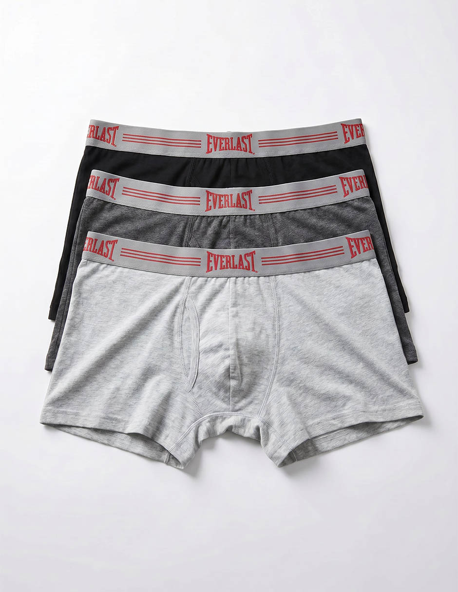 Set bóxer brief de algodón para hombre 3 piezas 4