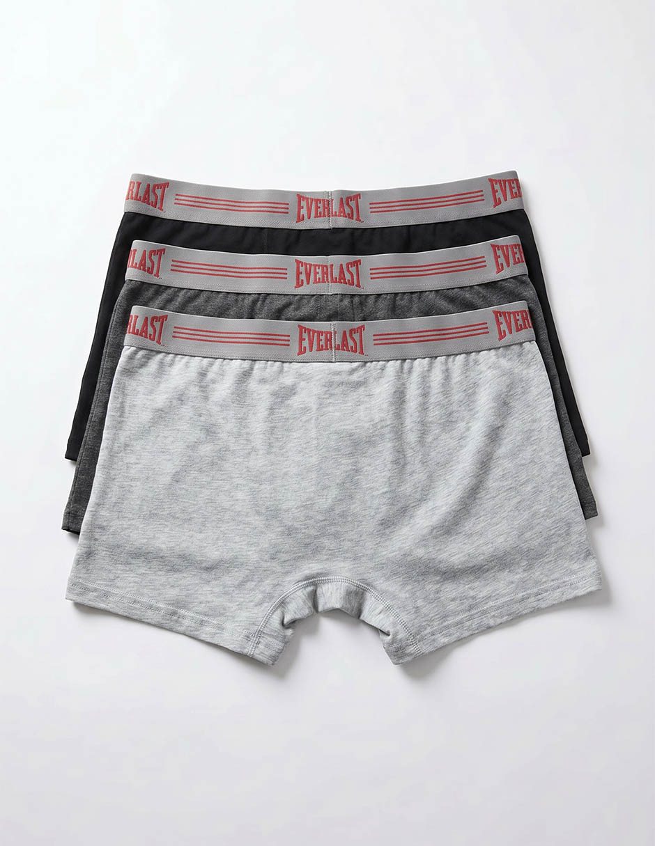 Set bóxer brief de algodón para hombre 3 piezas 5
