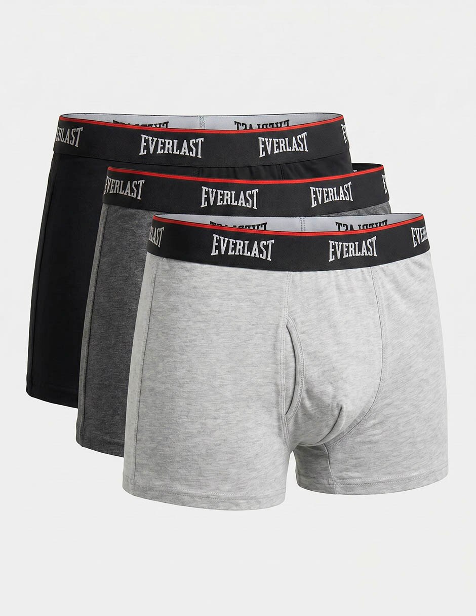 Set bóxer brief Everlast de algodón para hombre 3 piezas