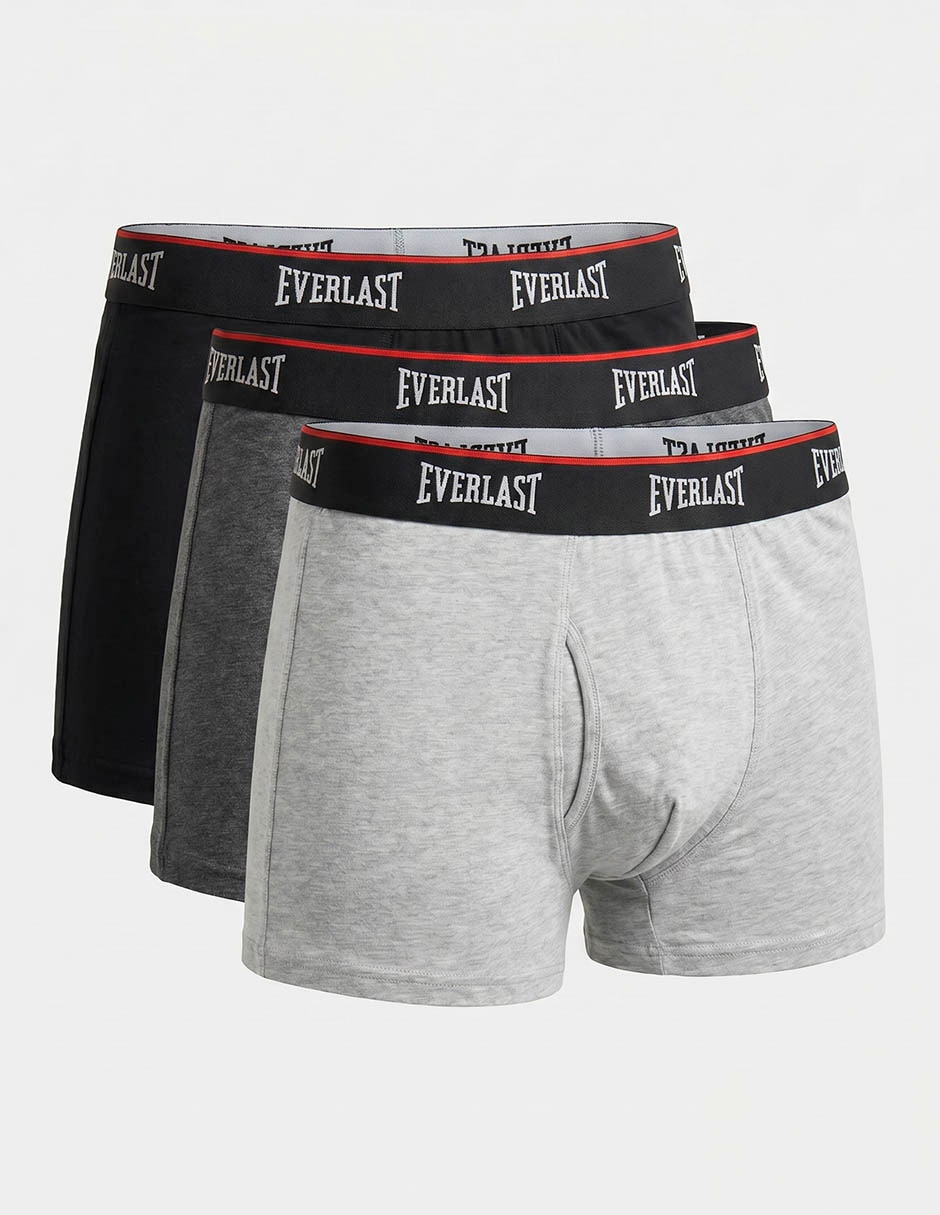 Set bóxer brief Everlast de algodón para hombre 3 piezas