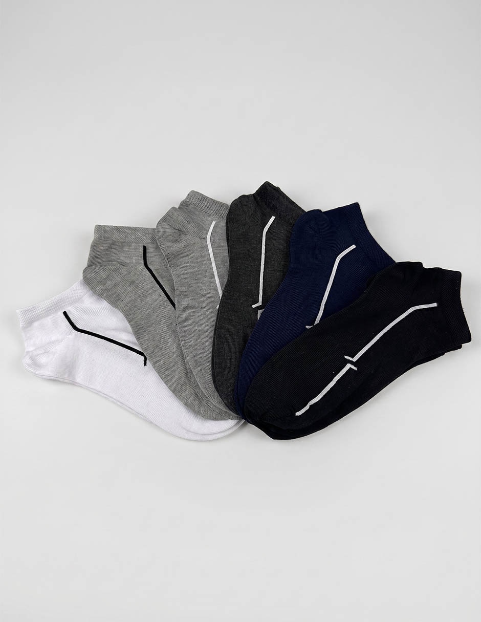 Set de tín para hombre 6 pares Set de tín para hombre 6 pares