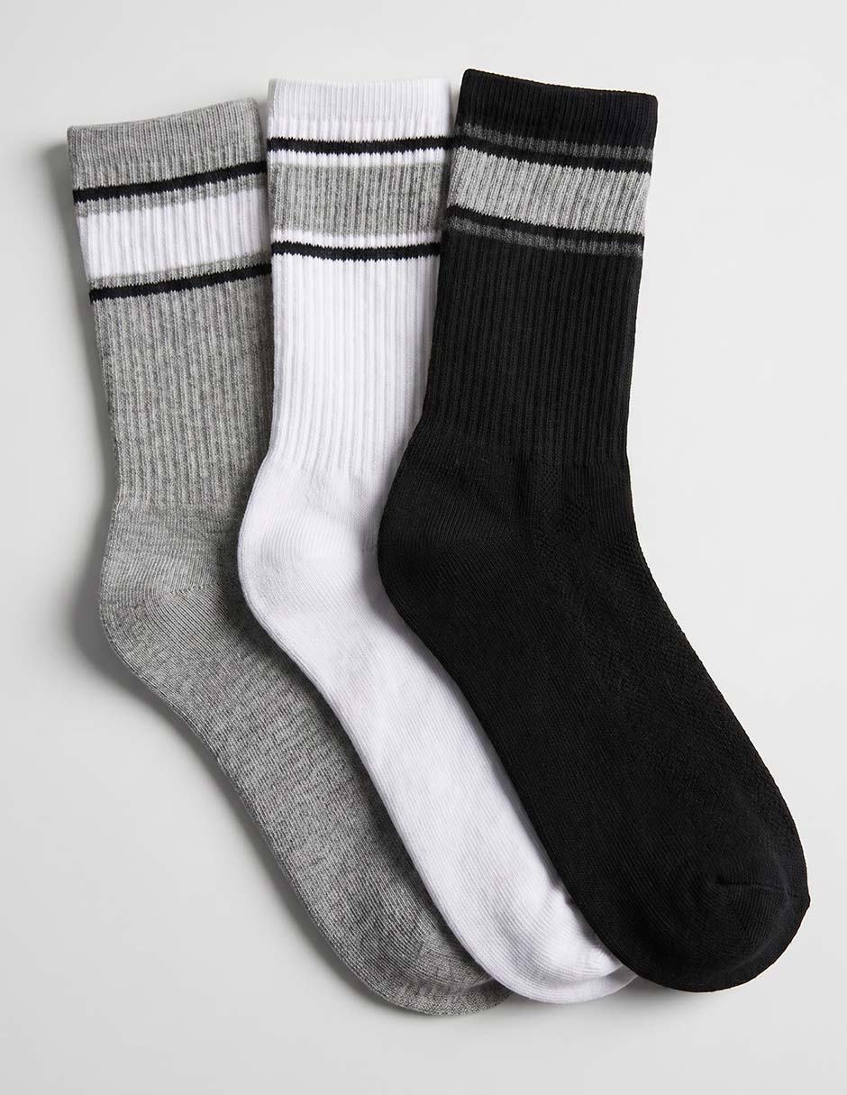 Set De Calceta De Algodón Para Hombre 3 Pares Set De Calceta De Algodón Para Hombre 3 Pares