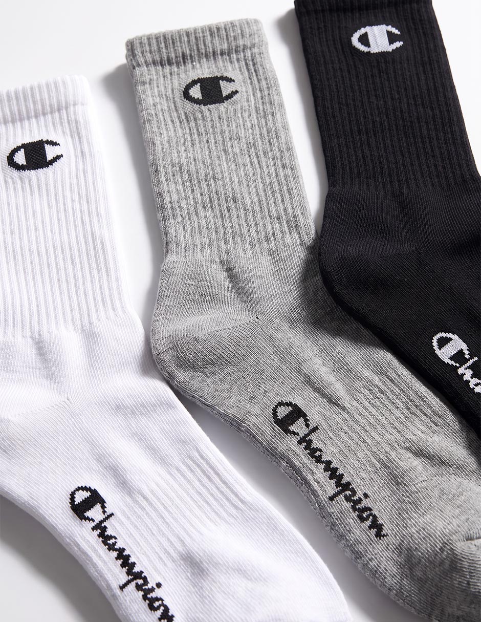 Calceta de algodón para hombre 3 pares 2